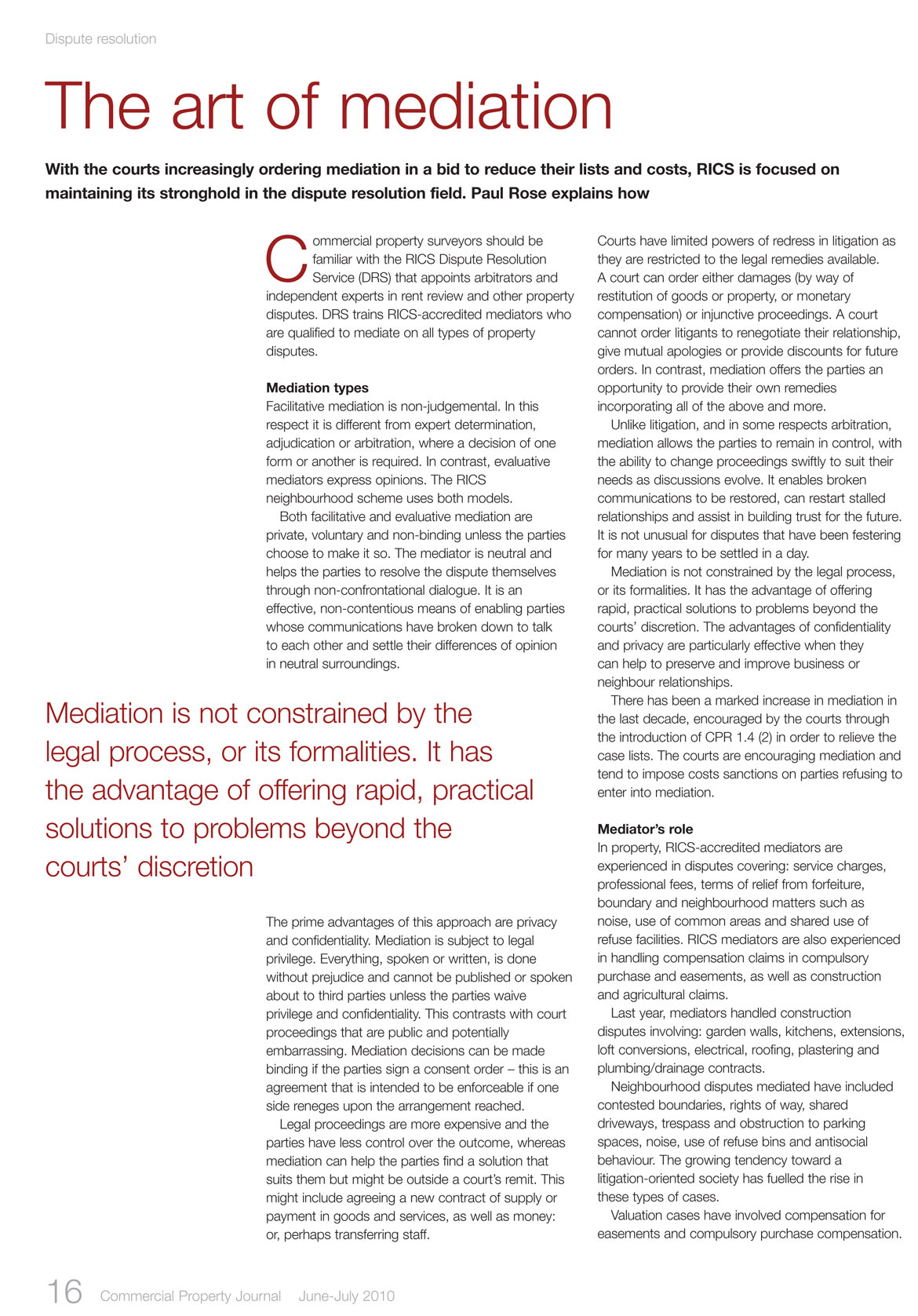 The Art of Mediation